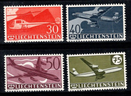 Liechtenstein 1960 Mi. 391-394 Neuf * MH 100% Aéronef Poste Aérienne - Aéreo