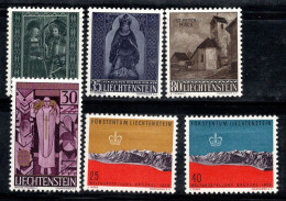 Liechtenstein 1958-59 Neuf * MH 100% Noël, Paysage, Pape Pio - Nuovi