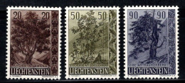 Liechtenstein 1958 Mi. 371-373 Neuf * MH 100% Arbres, Flore - Ungebraucht