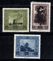 Liechtenstein 1954 Mi. 326-328 Neuf * MH 100% Surimprimé Art, Peintures - Unused Stamps