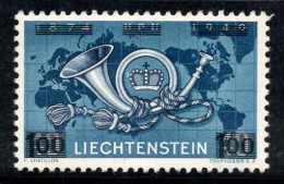 Liechtenstein 1950 Mi. 288 Neuf * MH 100% Surimprimé 1 Fr, Klaxon Postal - Neufs