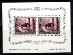 Liechtenstein 1946 Mi. Bl. 4 Bloc Feuillet 100% Neuf ** Exposition De Timbres, Vaduz - Blocks & Sheetlets & Panes