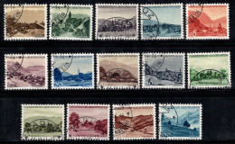 Liechtenstein 1944 Mi. 224-237 Oblitéré 100% Paysages, Vues - Usados