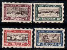 Liechtenstein 1928 Mi. 78-81 Neuf * MH 80% Victimes Des Inondations - Nuovi