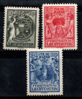 Liechtenstein 1932 Mi. 116-118 Neuf * MH 100% Jeunesse, Armoiries - Neufs