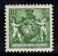 Liechtenstein 1924 Mi. 63 Neuf * MH 60% 10 RP, Écusson - Unused Stamps