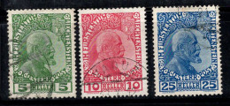 Liechtenstein 1912 Mi. 1-3 Oblitéré 100% Le Prince Jean II - Usados