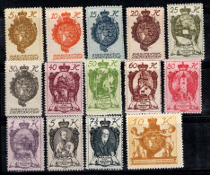 Liechtenstein 1920 Mi. 25-35, 37-39 Neuf * MH 100% Paysages, Célébrités - Unused Stamps