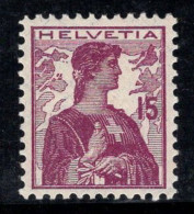 Suisse 1909 Mi. 116 Neuf * MH 100% 15 C, Helvetia - Ungebraucht