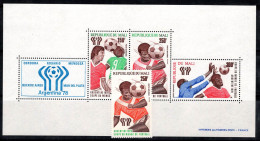 Mali 1978 Mi. Bl. 10 Bloc Feuillet 100% Neuf ** Coupe Du Monde - Malí (1959-...)