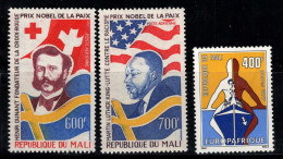 Mali 1977 Mi. 598-600 Neuf ** 100% Nobel, EUROPAFRIQUE - Malí (1959-...)