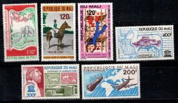 Mali 1976 Mi. 547-552 Neuf ** 100% Poste Aérienne Faune, Navire, Avion, UNESCO - Mali (1959-...)