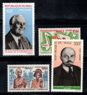 Mali 1970 Mi. 220-223 Neuf ** 100% Poste Aérienne Roosevelt, Lénine, EXPO - Malí (1959-...)