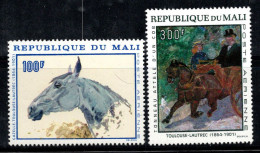 Mali 1967 Mi. 158-159 Neuf ** 100% Neuf ** Art, Cheval, Peintures - Mali (1959-...)