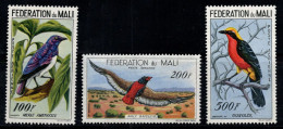 Mali 1960 Mi. 3-5 Neuf ** 100% Oiseaux, Faune Poste Aérienne - Malí (1959-...)