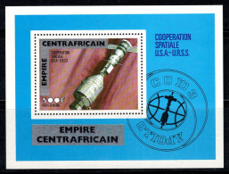 République Centrafricaine 1977 Mi. Bl. 15 Bloc Feuillet 100% Neuf ** Espace - Zentralafrik. Republik