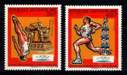 République Centrafricaine 1987 Mi. 1279-1280 Neuf ** 100% Poste Aérienne Jeux Olympiques - Central African Republic