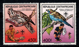 République Centrafricaine 1988 Mi. 1325-1326 Neuf ** 100% Poste Aérienne Oiseaux - Centrafricaine (République)