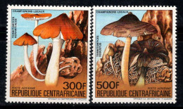 République Centrafricaine 1984 Mi. 1056-1057 Neuf ** 100% Poste Aérienne Mycètes - Repubblica Centroafricana