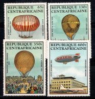 République Centrafricaine 1983 Mi. 938-941 Neuf ** 100% Poste Aérienne Ballon - Zentralafrik. Republik