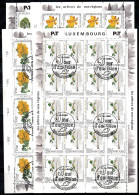 Luxembourg 1995 Mi. 1380-1383 Mini Feuille 100% ARBRES, Premier Jour D'émission - Blokken & Velletjes