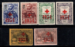 Portugal 1934 Mi. 47-52 Neuf * MH 100% Porte Franco, Croix-Rouge - Nuevos