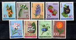 Yougoslavie 1961 Mi. 943-951 Neuf ** 100% FLEURS, FLORE - Unused Stamps