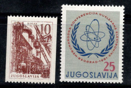 Yougoslavie 1961 Mi. 941-942 Neuf ** 100% Technica Et Architecture, AIEA - Ungebraucht