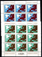 Yougoslavie 1977 Mi. 1692-1693 Mini Feuille 100% Poste Aérienne Europe Cept - Blocs-feuillets