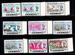 Kedah 1965 Mi. 106-112 Neuf ** 100% Orchidée, Fleurs - Malasia (1964-...)