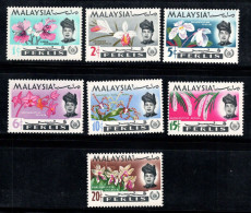 Perlis 1965 Mi. 40-46 Neuf ** 100% Orchidée, Fleurs - Malasia (1964-...)