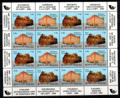 Hongrie 1991 Mi. 4131A-4132A Mini Feuille 100% Neuf ** Poste, Cept - Blocks & Sheetlets