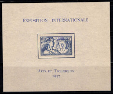 Saint-Pierre-et-Miquelon 1937 Yv. 1 Bloc Feuillet 60% Neuf * Exposition ARTE, 3 F - Blokken & Velletjes