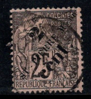 Saint-Pierre-et-Miquelon 1891 Yv. 40 Oblitéré 100% 2 C Sur 25 Surimprimé - Used Stamps