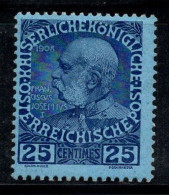 Autriche, Poste Crète 1908 Mi. 20x Neuf * MH 100% 25 C, François-Joseph - Neufs