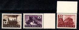 Autriche 1937 Mi. 646-648 Neuf ** 100% Trains, Chemins De Fer - Nuovi