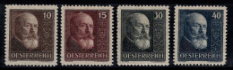 Autriche 1928 Mi. 494-497 Neuf * MH 100% Hainisch, Célébrités - Neufs