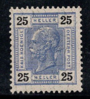 Autriche 1905 Mi. 126 A Neuf * MH 100% 25 H, François-Joseph - Unused Stamps