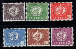 Suisse 1957 Mi. 26-31 Oblitéré 100% Organisations, OMS - Used Stamps