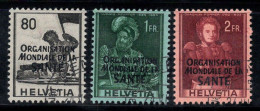 Suisse 1948 Mi. 17, 19, 22 Oblitéré 100% Organisations, OMS, OMS - Usados