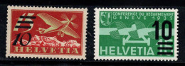Suisse 1932 Mi. 256-258 Neuf ** 60% Poste Aérienne Surimprimé Aéronef - Unused Stamps