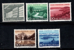 Suisse 1955 Mi. 613-617 Neuf * MH 100% Pro Patria, Paysages - Ungebraucht