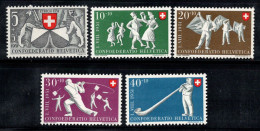 Suisse 1950 Mi. 555-559 Neuf * MH 100% Pro Patria, Le Sport - Unused Stamps