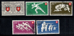 Suisse 1950 Mi. 545-549 Oblitéré 100% Pro Patria, Le Sport - Usados