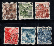 Suisse 1948 Mi. 500-505 Oblitéré 100% Paysages - Used Stamps