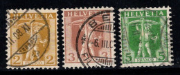 Suisse 1907 Mi. 95-97 Oblitéré 100% TELL Garçon - Used Stamps