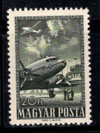 Hongrie 1957 Mi. 1496 A Neuf ** 100% Poste Aérienne 20 Pieds, Douglas DC3, Avion - Ungebraucht