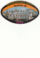 Autocollant Stade Poitevin Rugby Junior B Année 1973/74 - Autres & Non Classés