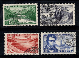 Suisse 1931 Mi. 246-249 Oblitéré 100% Pro Juventute, Paysages - Used Stamps