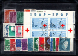 Suisse 1963 Mi. 764-790 Oblitéré 100% Année Complète Pro Juventute, Pro Patria - Gebruikt